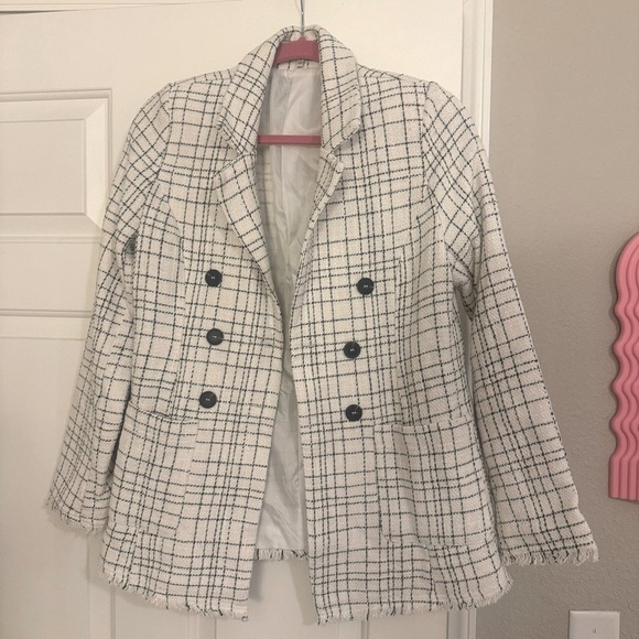 Jackets & Blazers - White Blazer Pea Coat